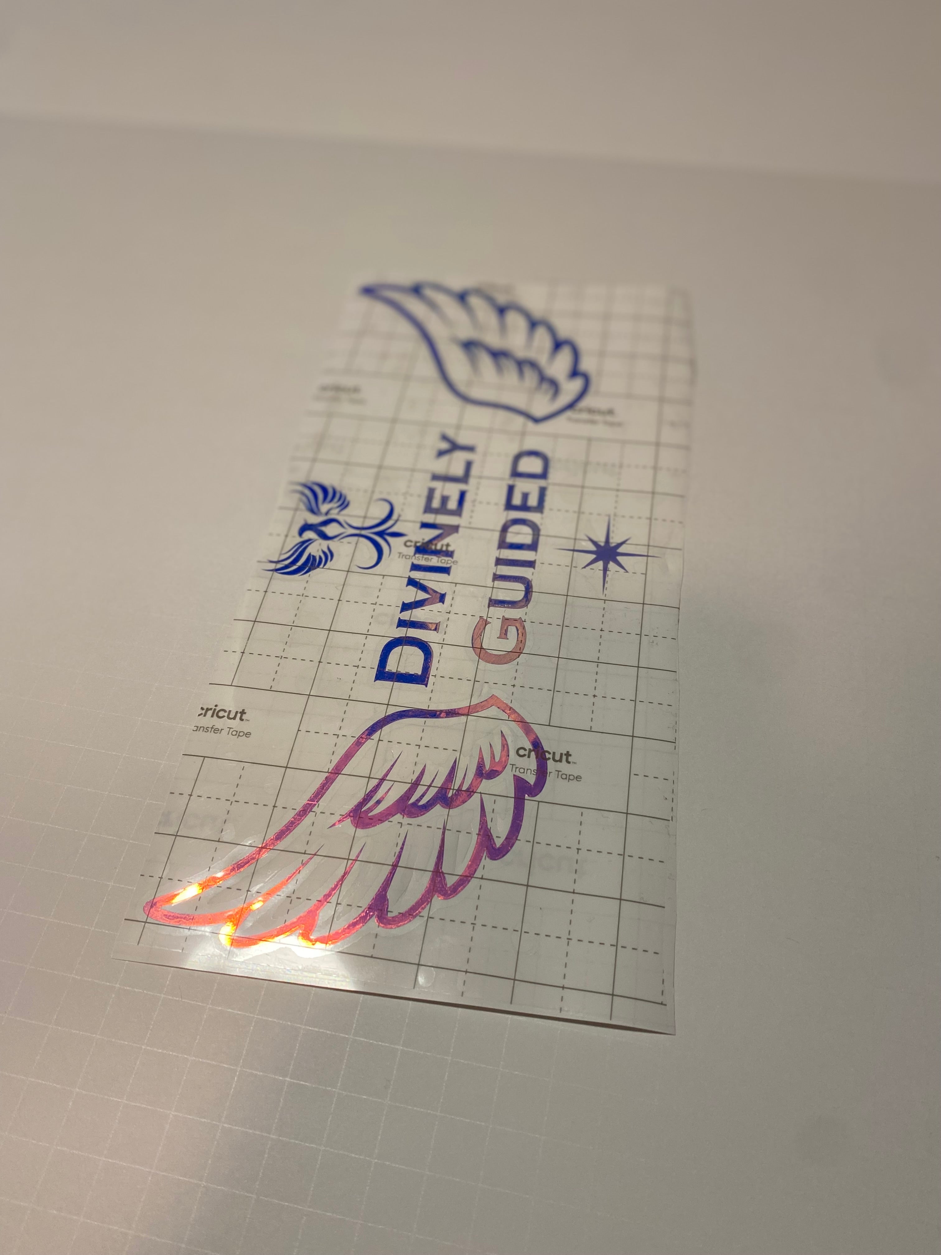 DG Windshield Decal - Blue Holographic