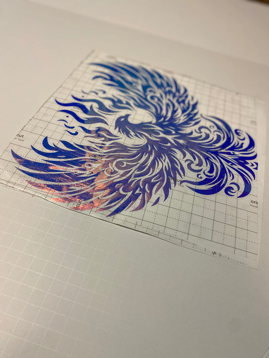 Phoenix Decal - Blue Holographic