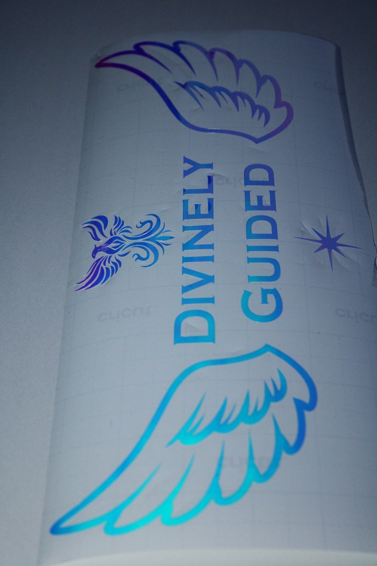 DG REAR WINDSHIELD DECAL - HOLOGRAPHIC - Divinely Guided