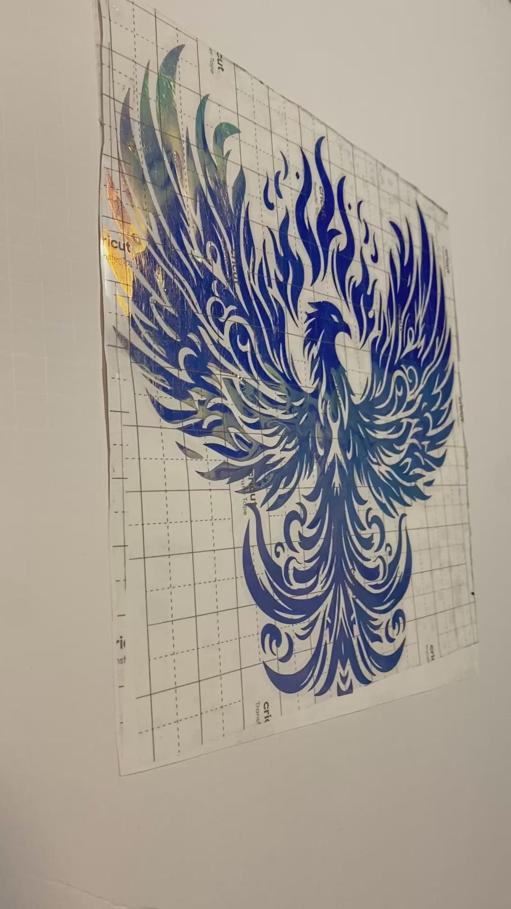 Phoenix Decal - Blue Holographic